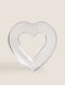 Large Glass Heart Serving Bowl